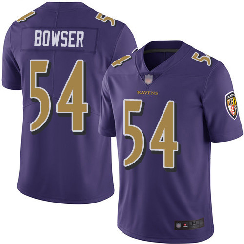 Baltimore Ravens Limited Purple Men Tyus Bowser Jersey NFL Football #54 Rush Vapor Untouchable->baltimore ravens->NFL Jersey